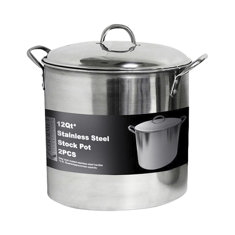 Gourmet Tools Stock Pot with Dome Lid - 11.4L