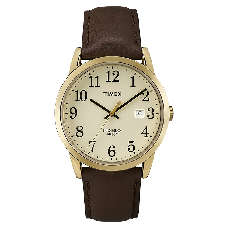 Timex Easy Reader Classic Wristwatch - Gold/Brown - TW2P75800GP