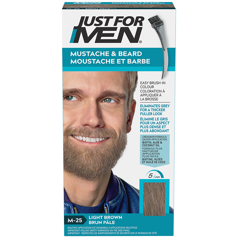 Just for Men Mustache and Beard Facial Hair Colouring - Light Brown