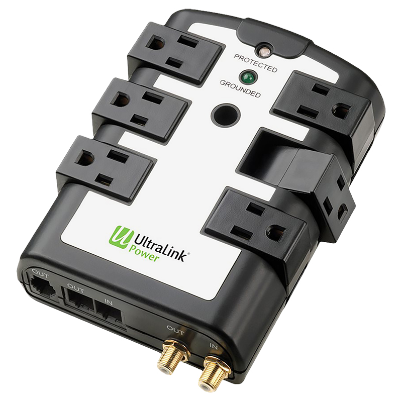 UltraLink Power Surge Protector - 6 Outlets - ELC75