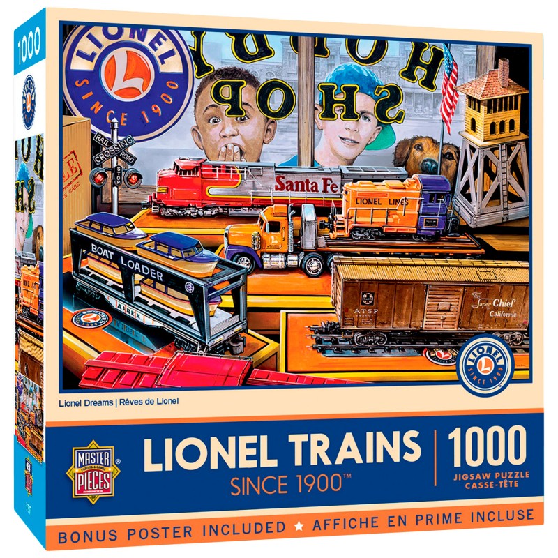 Lionel Train Dreams Puzzle - 1000 piece