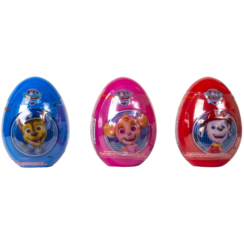 Paw Patrol 3D Embossed Easter Egg - Assorted - 10g