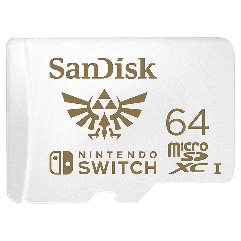 SanDisk 64GB microSDXC for Nintendo Switch - White - SDSQXAT-064G-CNCZN