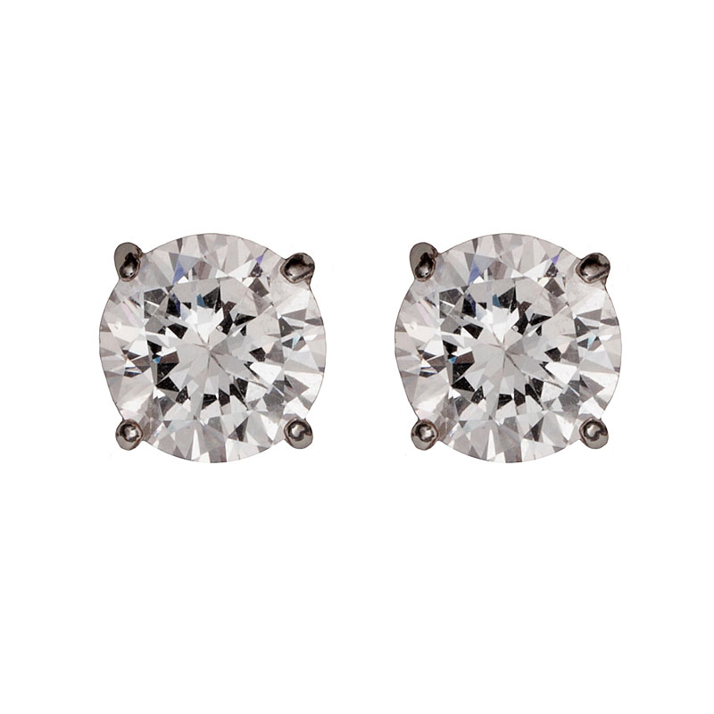 Nine West Silver Crystal Earrings