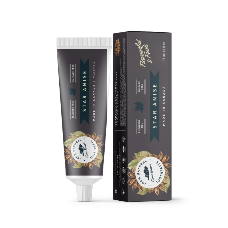The Green Beaver Company Natural Toothpaste - Star Anise - 75ml