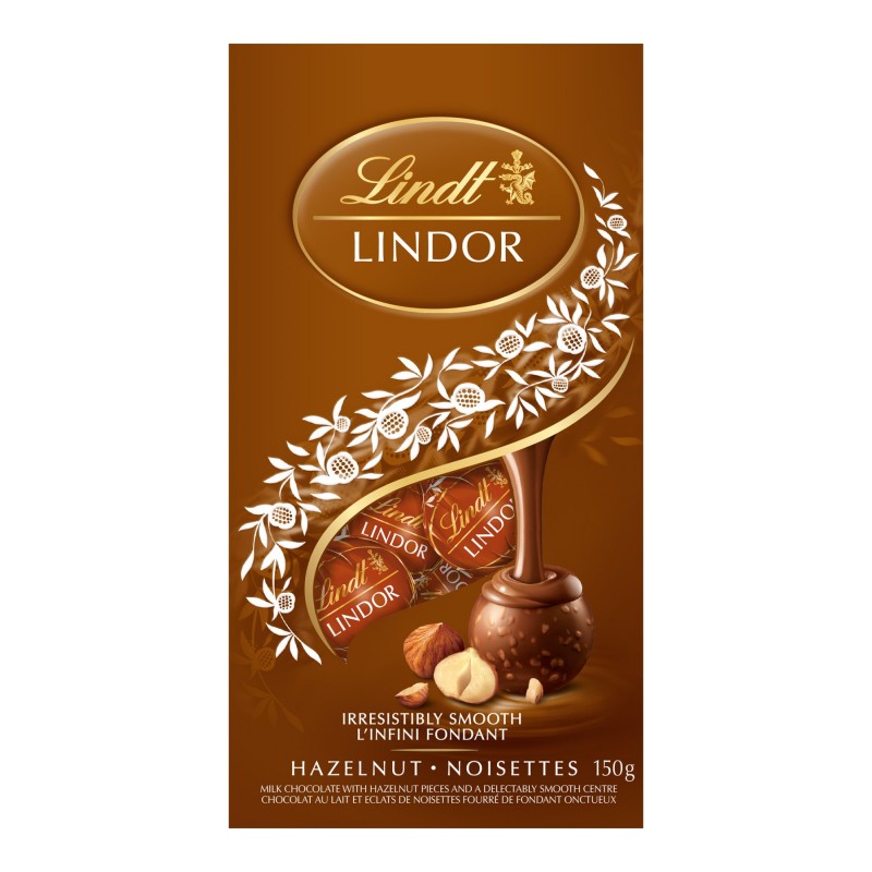 LINDOR Milk Chocolate Truffles - Hazelnut - 150g