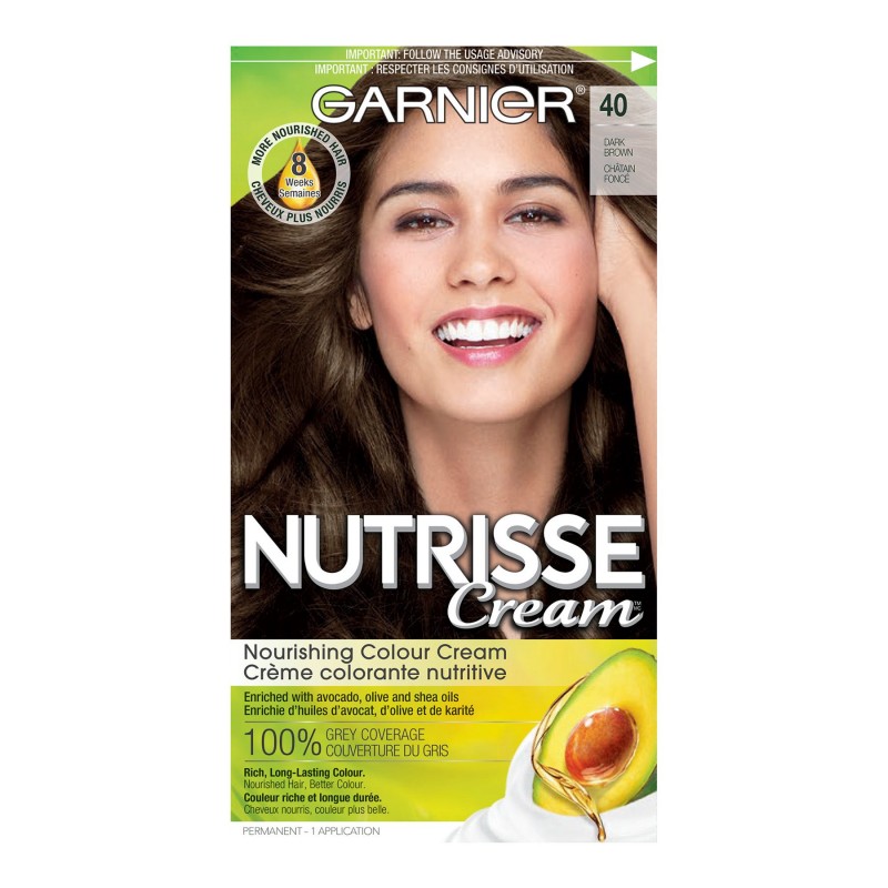 Garnier Nutrisse Cream Permanent Hair Colour 40 Dark Brown