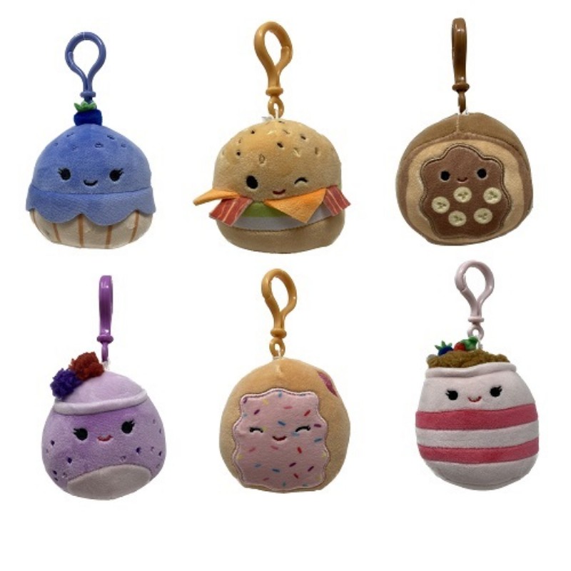 Squishmallows Clips Breakfast Plush Toy - Assorted - 3.5 Inch