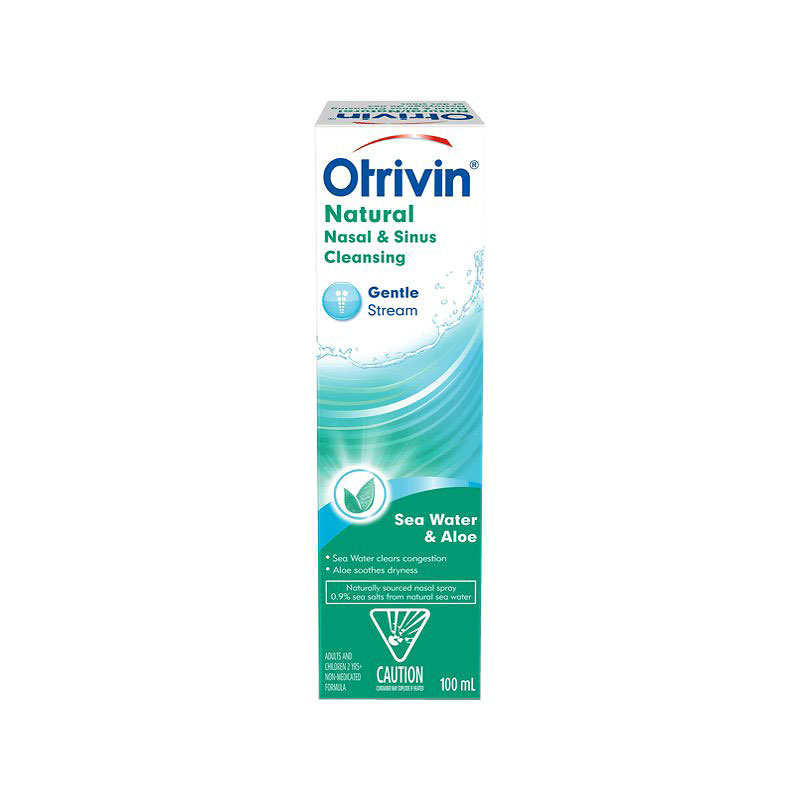 Otrivin Natural Nasal & Sinus Cleansing Gentle Stream - Sea Water & Aloe - 100ml