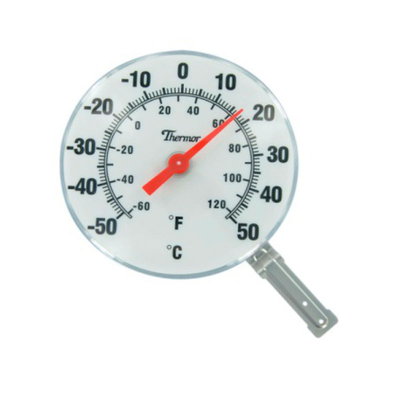 Bios Indoor/Outdoor Dial Thermometer - White - 6inch