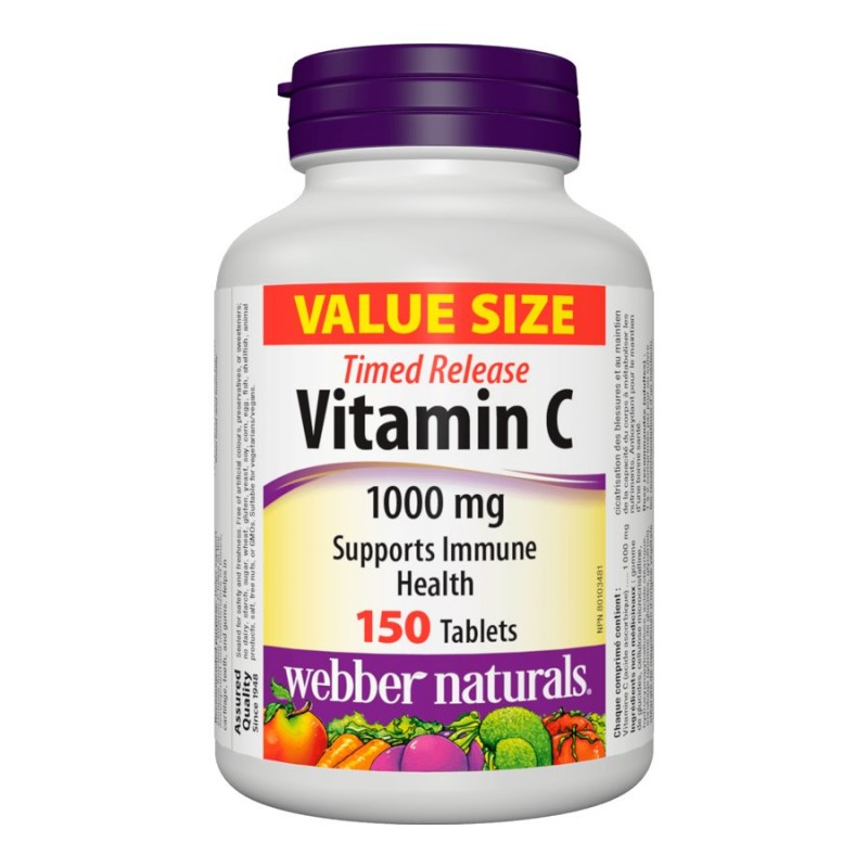 Webber Naturals Timed Release Value Size Vitamin C - 1000mg - 150's