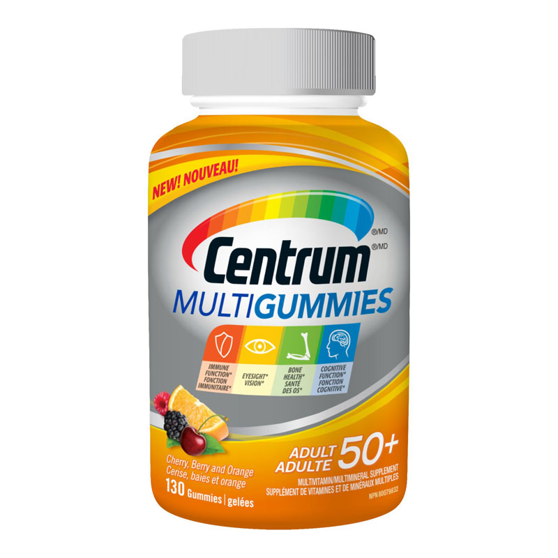 Centrum MultiGummies Adults 50+ Multivitamin/Mineral Supplement - 130's