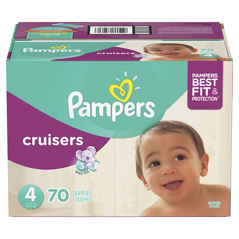 Pampers Cruisers Diapers - Size 4 - 70's