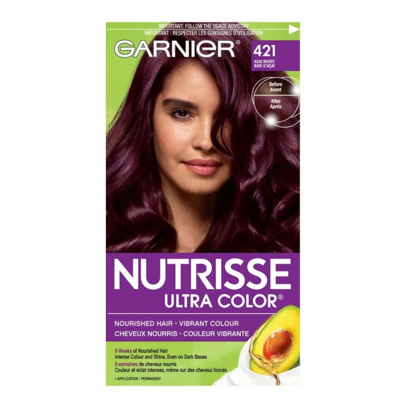 Garnier Nutrisse Ultra Color Permanent Hair Color - Acai Berry (421)
