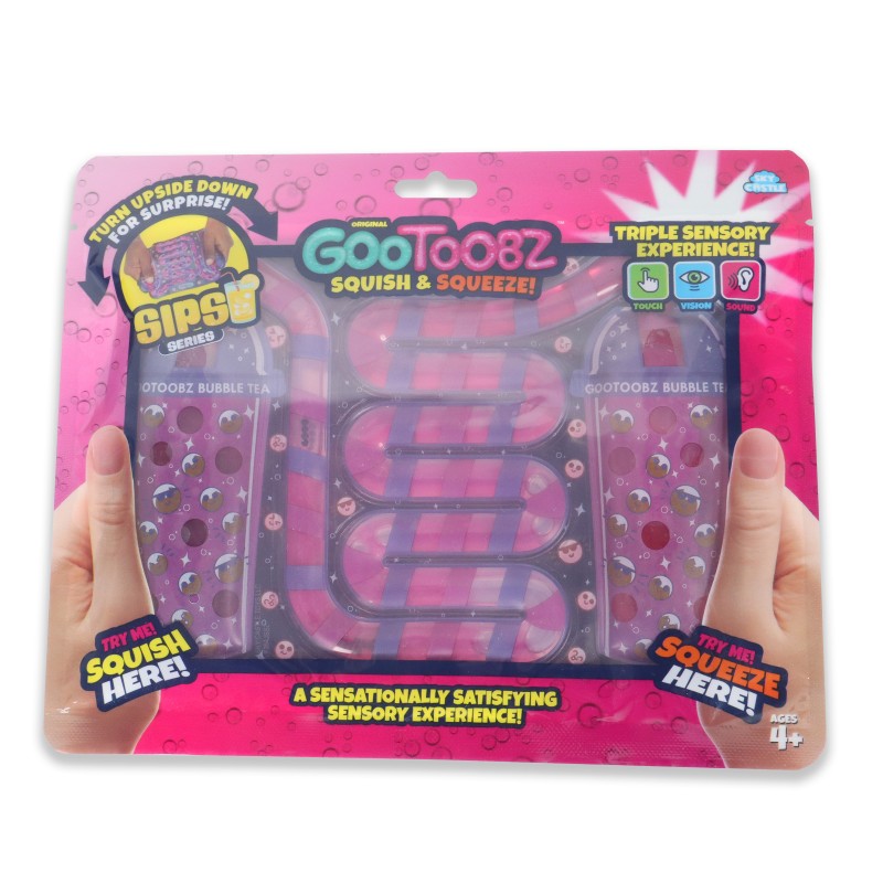 GooToobz Sips Series - Fidget Squishy Sensory Toy - Assorted - 8.5x0.5x7cm