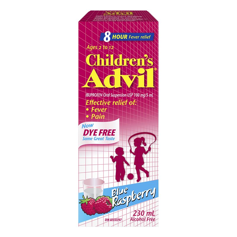 Advil Children's Ibuprofen Oral Suspension - Raspberry -230ml