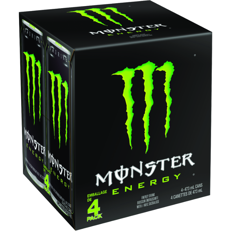 Monster Energy Drink - 4x473ml