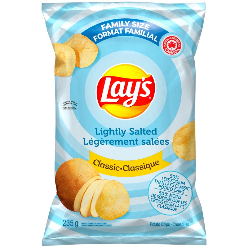 Lays Lightly Salted Chips - 235g