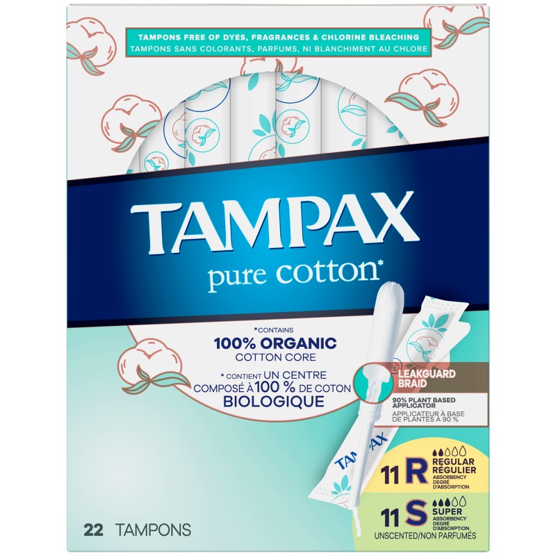 Tampax Pure Cotton Duo Regular Super - 22s