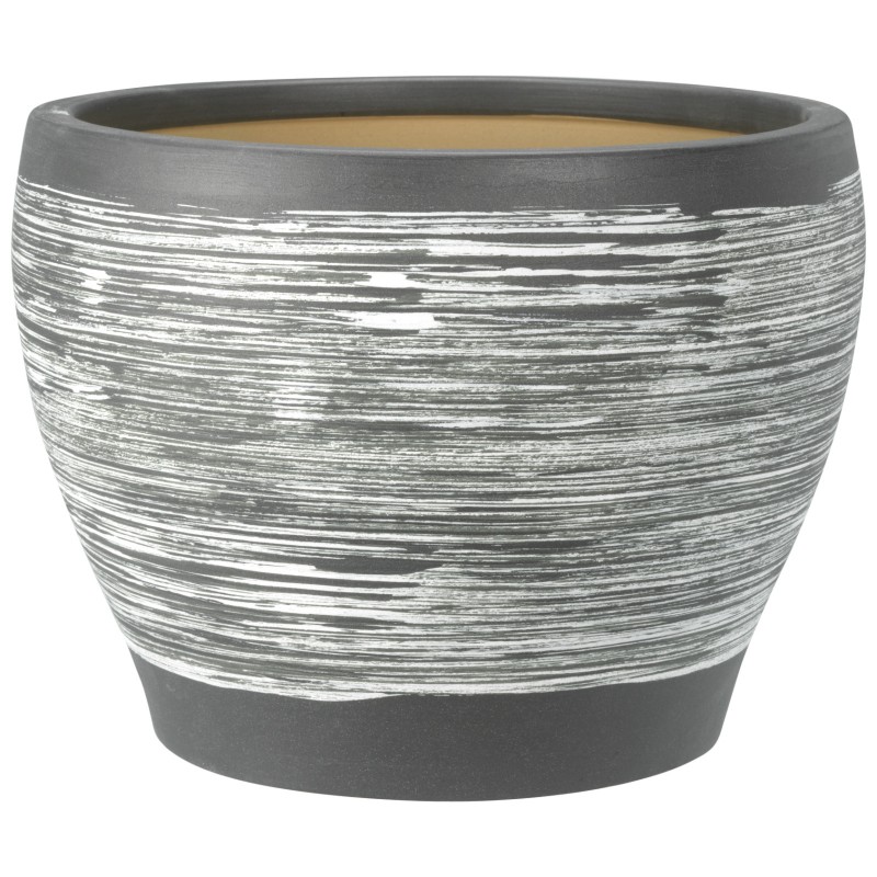 Collection by London Drugs Earthenware Stripe Pot - D30XH23cm