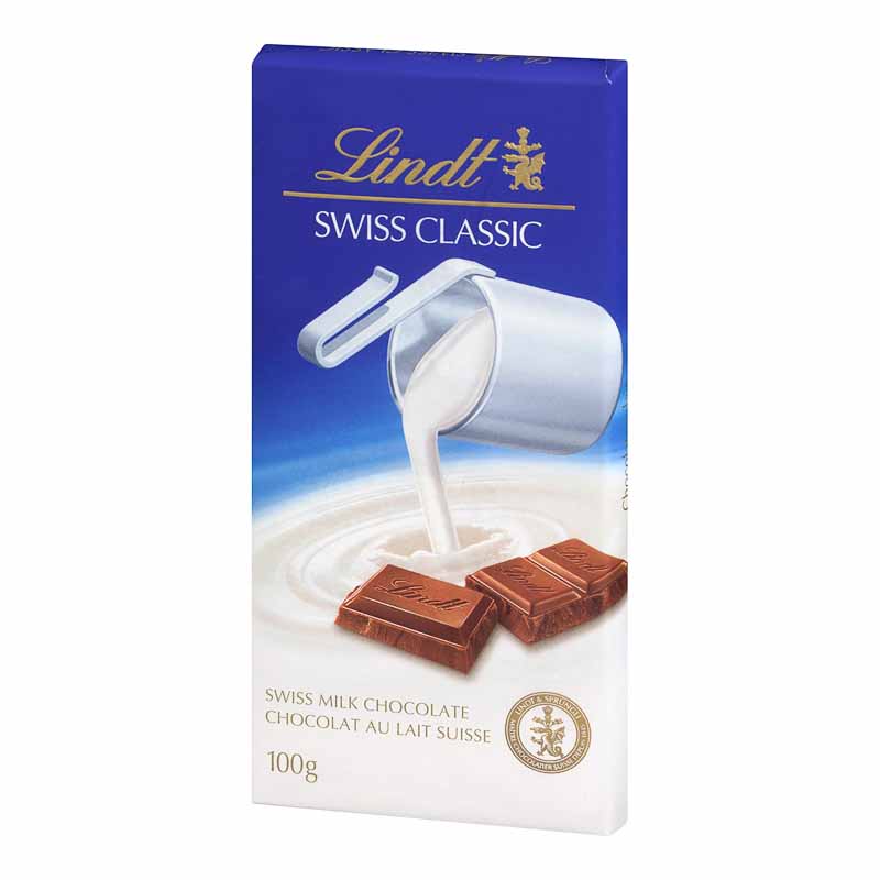 Lindt Swiss Classic Bar - Milk Chocolate - 100g