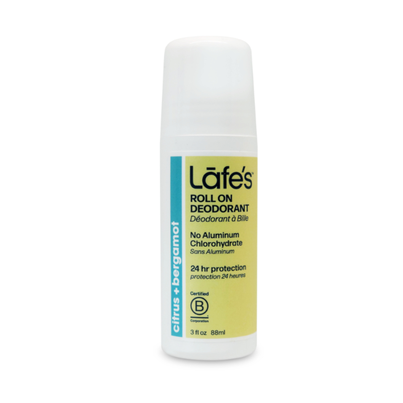 Lafe's Active Roll On Deodorant - Citrus &amp; Bergamot - 71g
