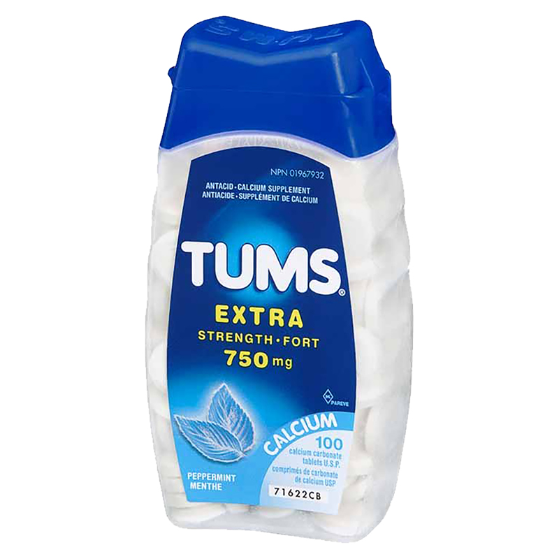 Tums Extra Strength - Peppermint - 100s