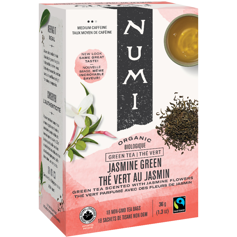 Numi Organic Green Tea - Jasmine - 18s