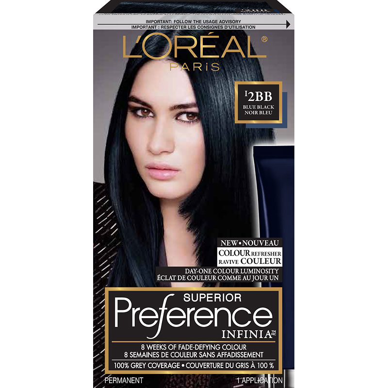 L'Oreal Superior Preference Infinia Fade-Defying Hair Colour - I2BB Blue Black