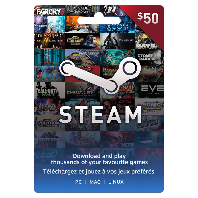 Valve Steam FastCard - $50