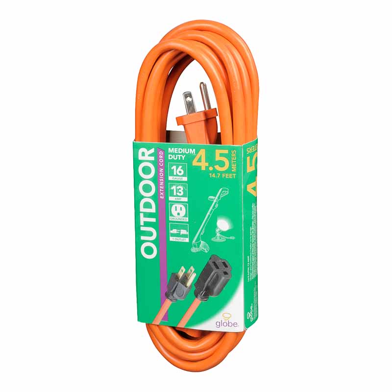 Globe 1 Outlet Extension Cord