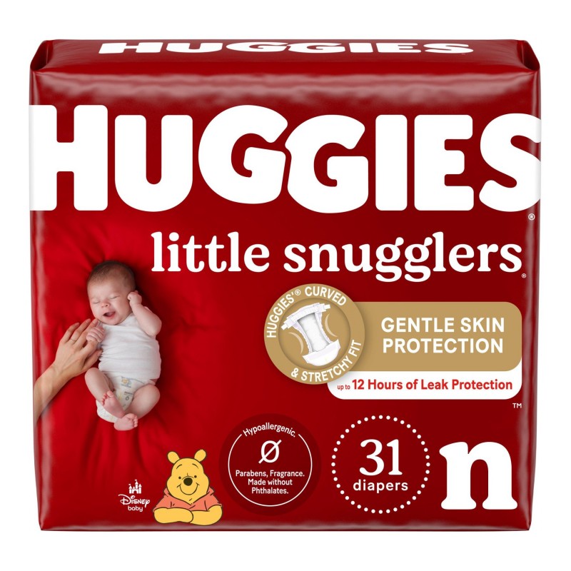 Huggies Little Snugglers Baby Diapers - Size Newborn - 31 Count