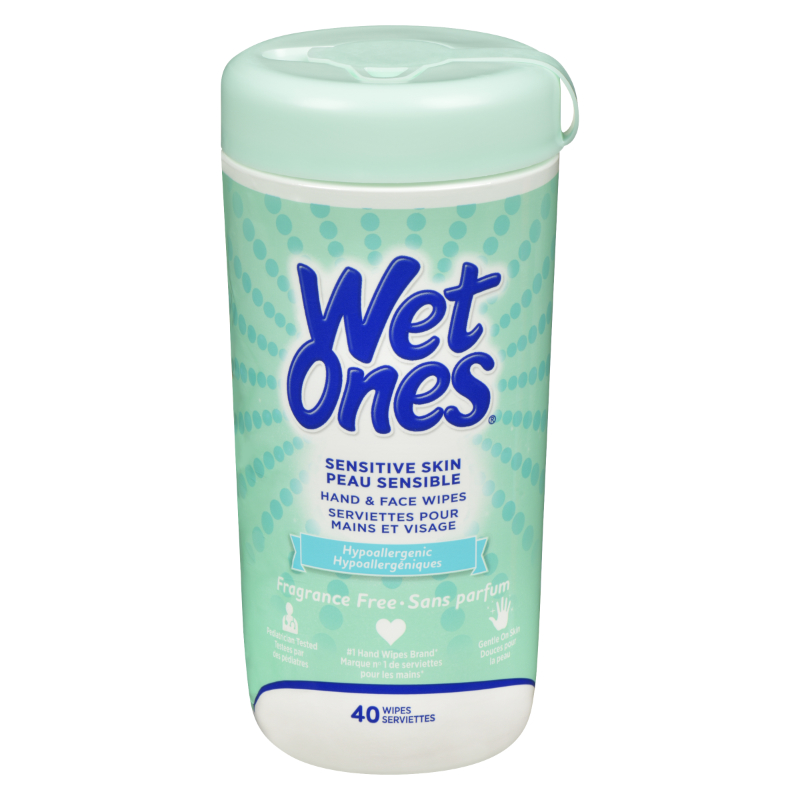 Wet Ones Sensitive Skin Moist Wipes - 40s
