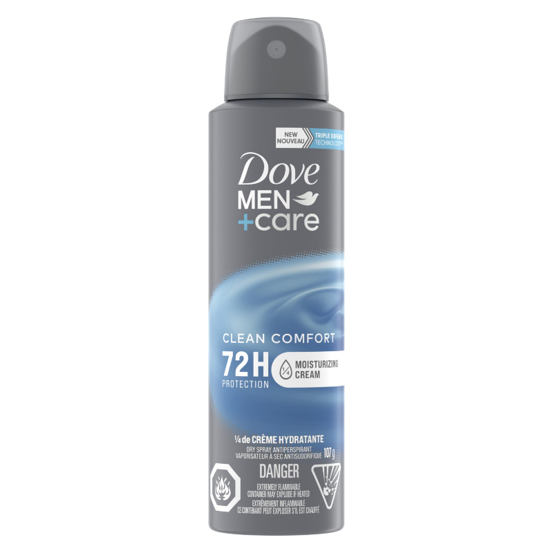 Dove Men+Care Clean Comfort Dry Spray Antiperspirant - 107g