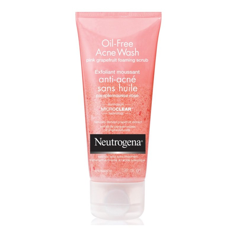 NEUTROGENA Oil-Free Acne Wash Pink Grapefruit Foaming Scrub - 198ml