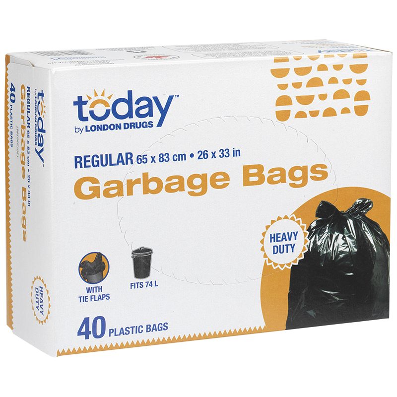 Today by London Drugs Garbage Bags with Ties - 40s