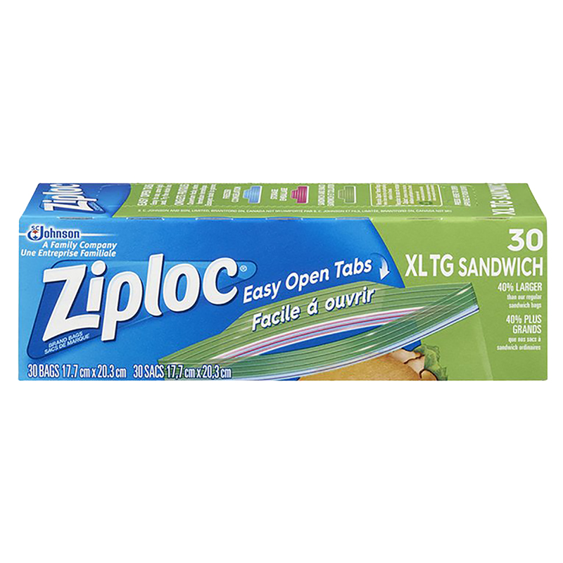 Ziploc Sandwich Bags Extra Large - 30s