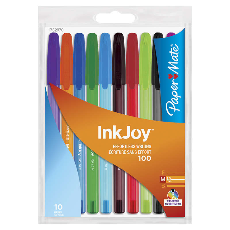 Papermate Ballpoint Pens - Assorted - 10 pack