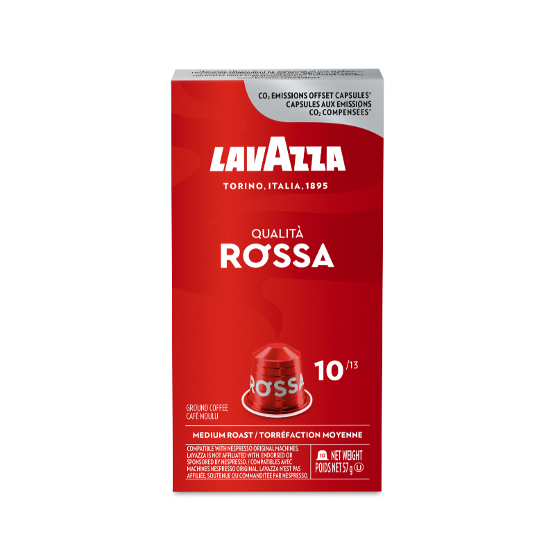 Lavazza Qualita Rossa Ground Coffee - Medium Roast - 10s