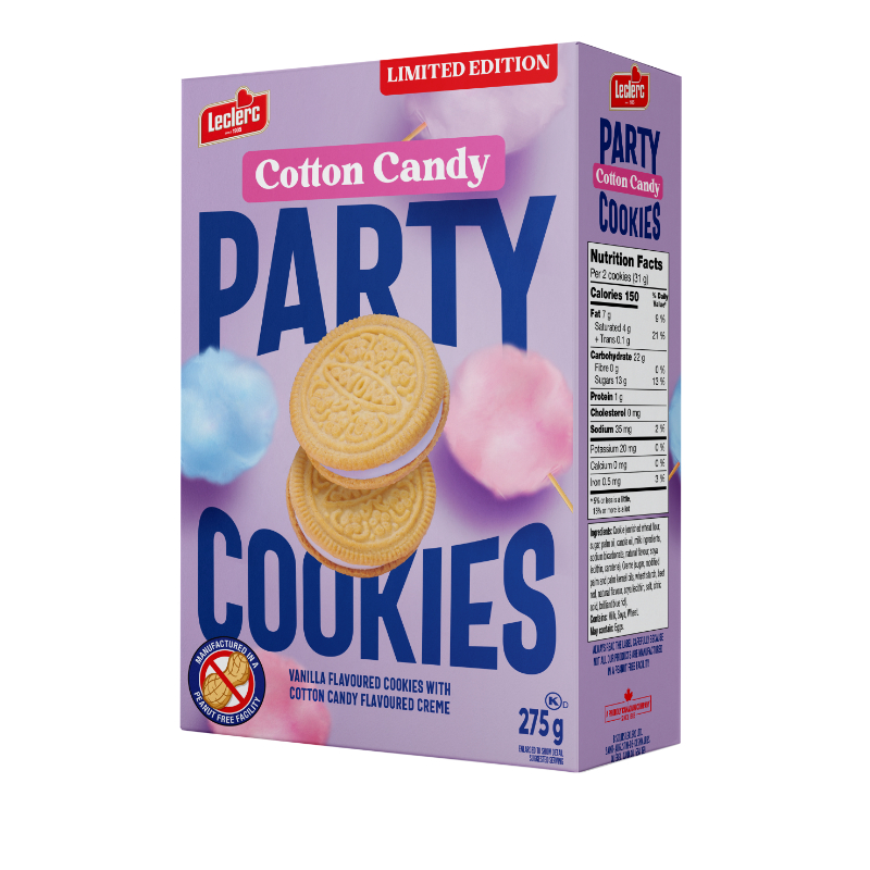 Leclerc Limited Edition Cotton Candy Party Cookies - 275g