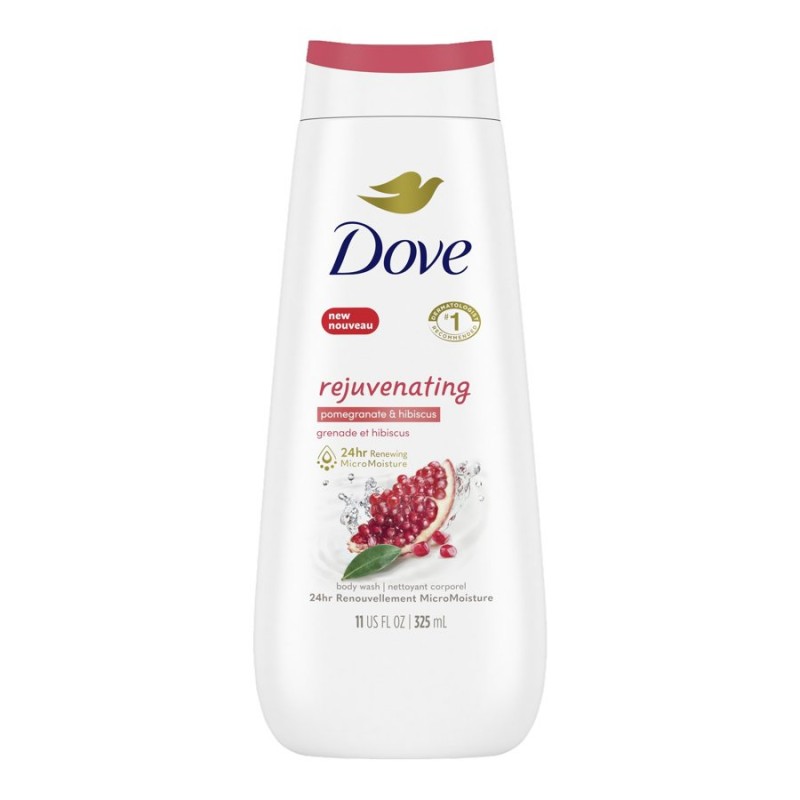Dove Rejuvenating Body Wash - Pomegranate & Hibiscus - 325ml