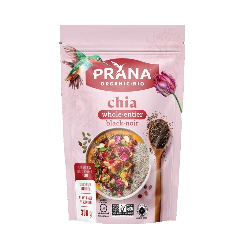 Prana Organic Black Chia Seeds - 300g