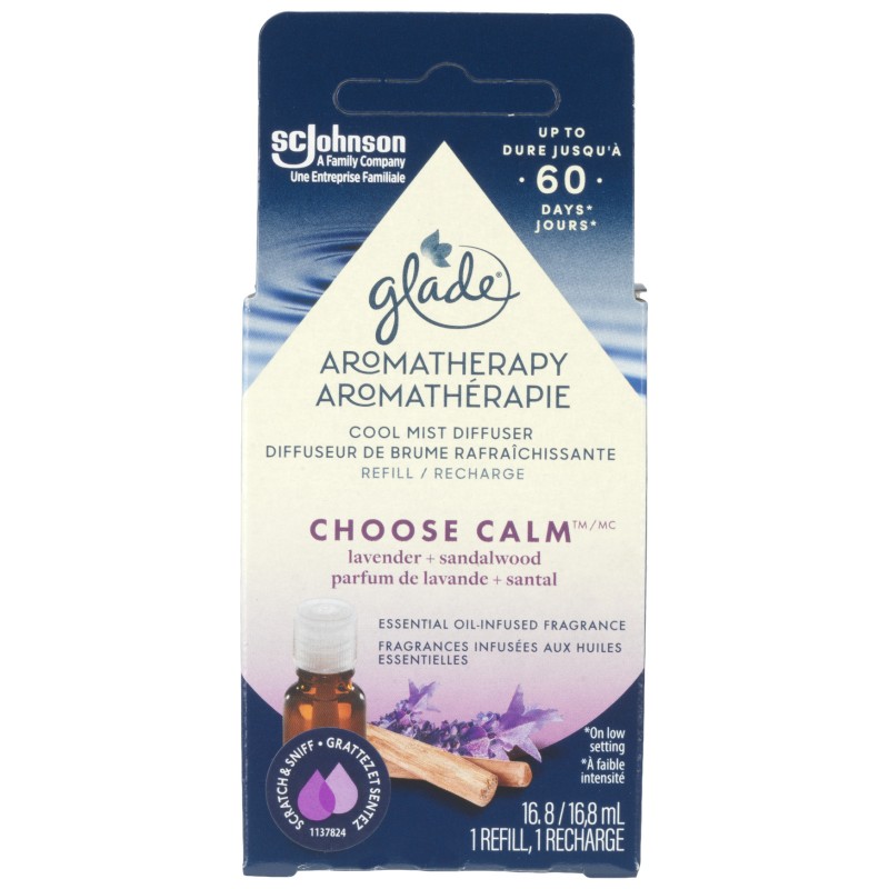 Glade Aromatherapy Diffuser Refill Air Freshener - Choose Calm - 16.8ml