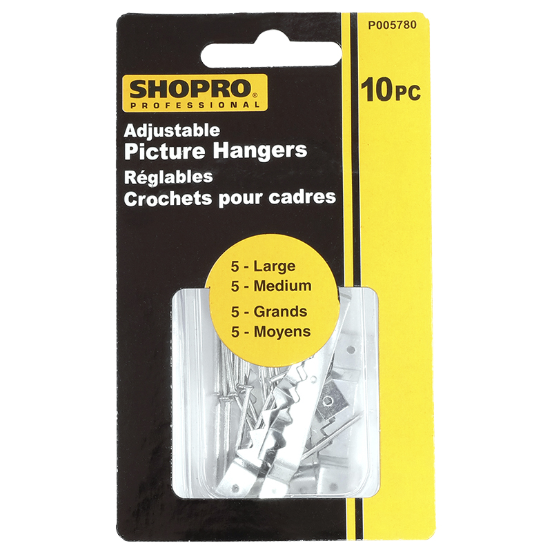 Shopro Adjustable Picture Hangers - 10s