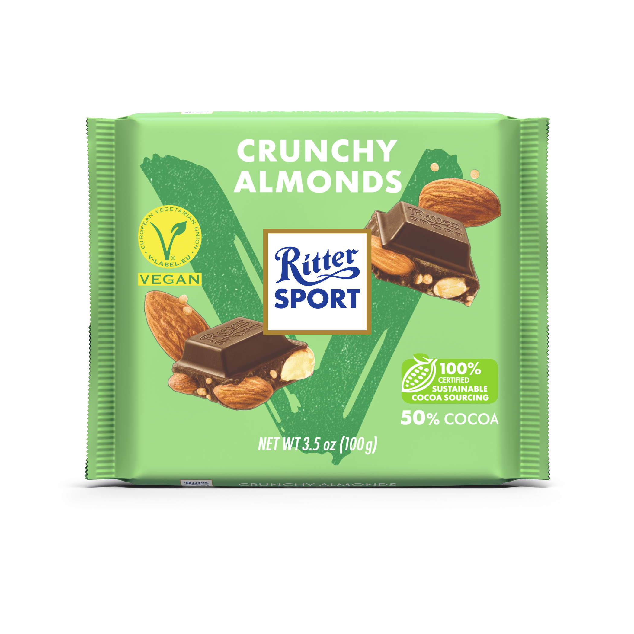 Ritter Vegan Crunchy Almonds Chocolate - 100g