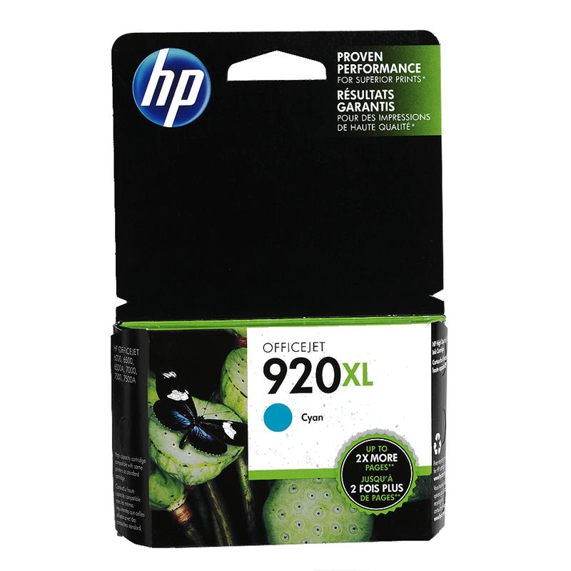 HP 920XL Ink Cartridge - Cyan