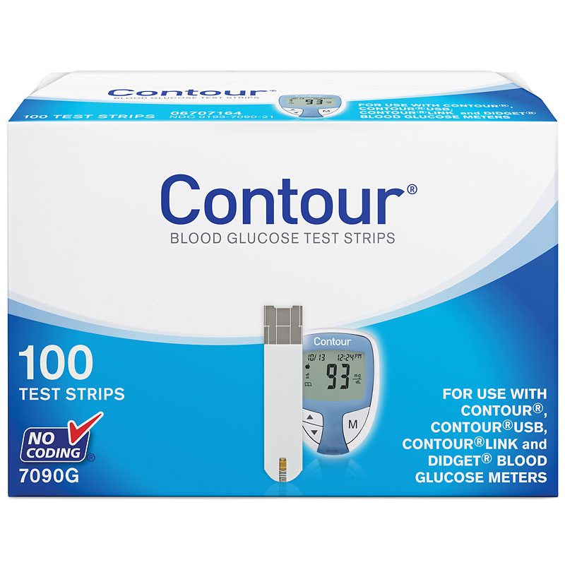 Contour Blood Glucose Test Strips - 100's