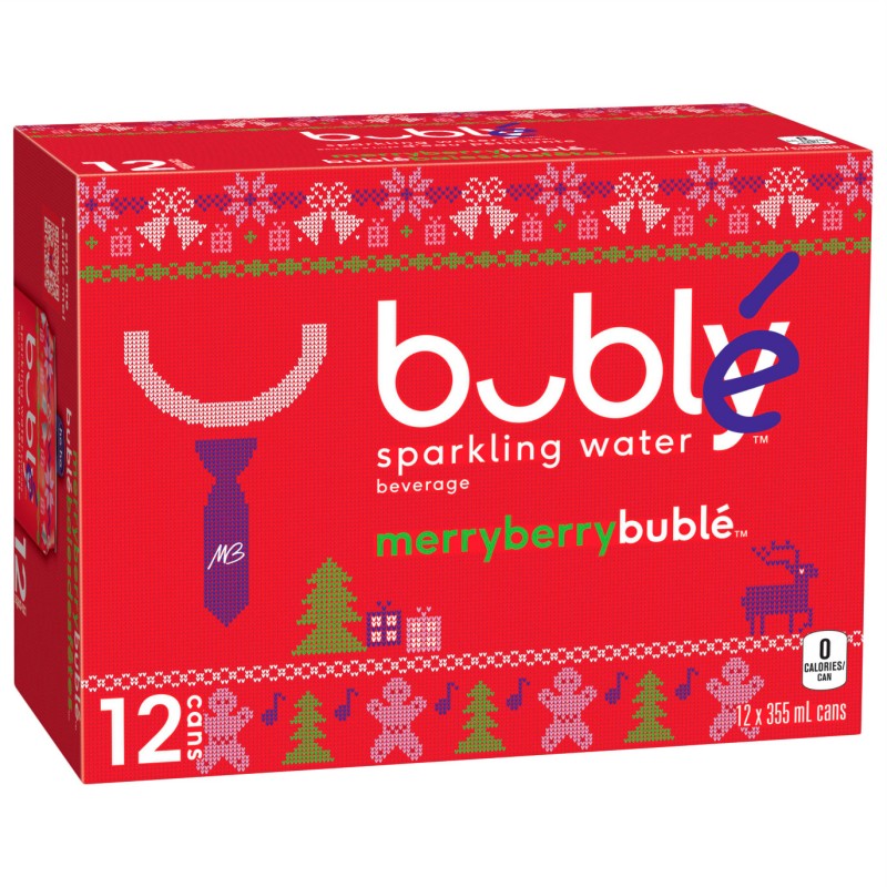Bubly Sparkling Water Merry Berry - 12X355ml