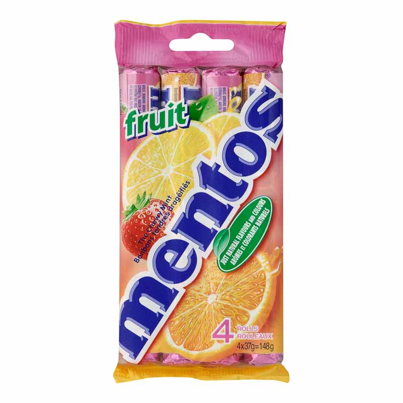 Mentos - Mixed Fruit - 4 pack