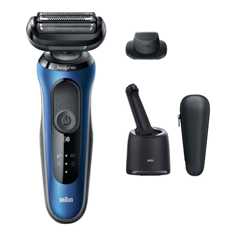 Braun Series 6 Men's Rechargeable Wet/Dry Foil Shaver System - Blue - 6072CC